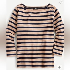 J. Crew Structured Boat Neck shirt